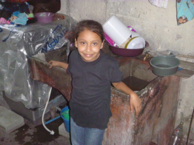Fernanda in her kitchen
